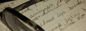 SOC 2 Audit notepad handwriting